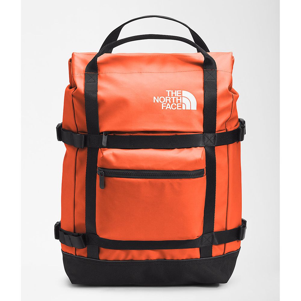 The North Face Backpacks Mens Australia - The North Face Commuter Pack—L Red Orange / Black (TZL-084